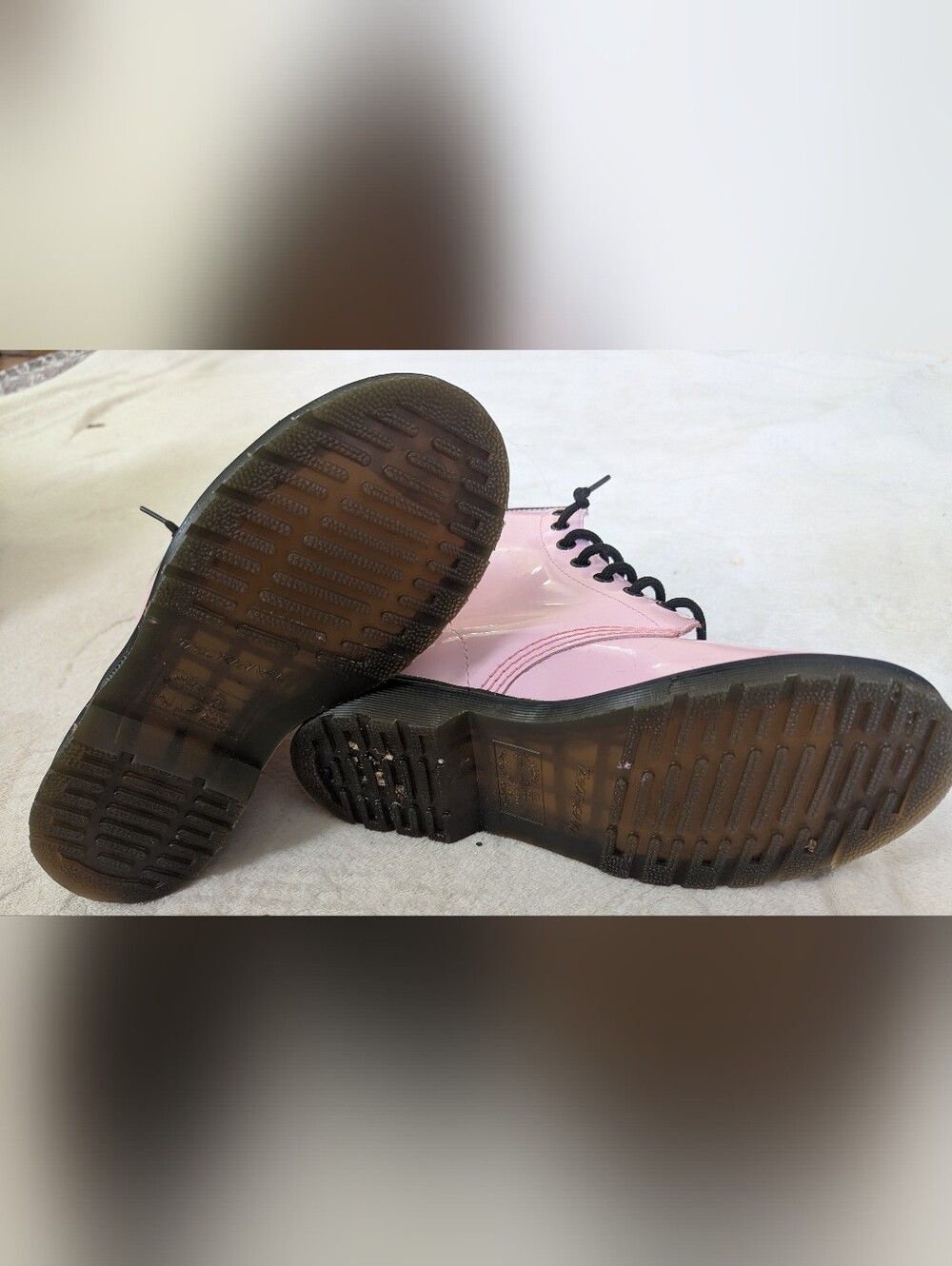 Dr. Martens Air Wair 1460 Pink Patent Leather Boots AW004 Size 6L - Picture 4 of 11